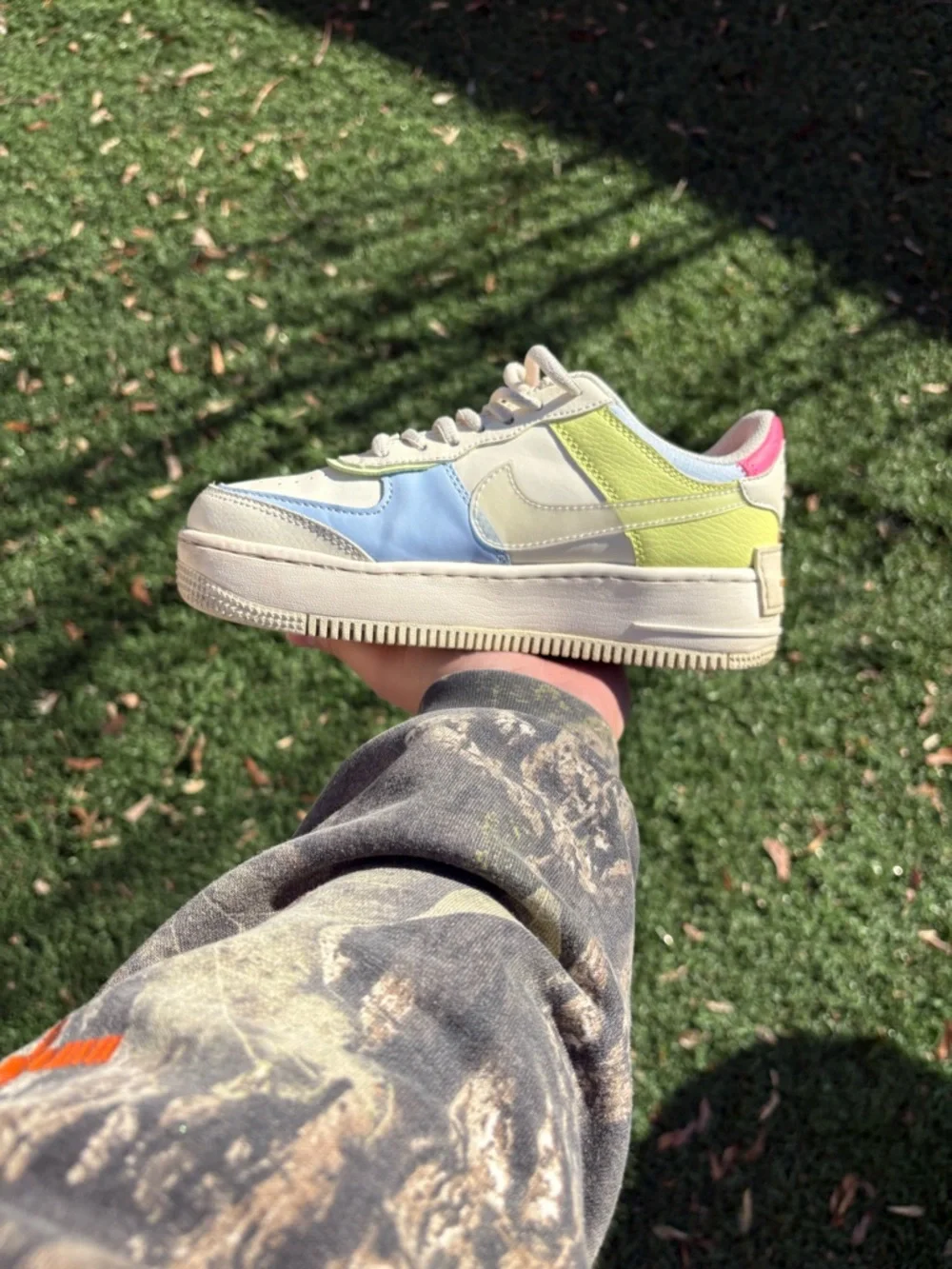 Nike Low-Top Air-Force One Shadow Pastel - Picture 1 of 9
